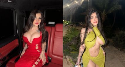 Karely Ruiz paraliza Instagram con sensuales FOTOS en entallado vestido hecho de perlas y causa furor
