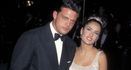 ¿Fueron novios? Revelan FOTO inédita de Salma Hayek y Luis Miguel en los premios Oscar