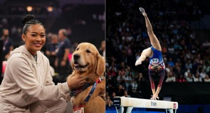 Bacon, el perrito estrella de las pruebas Olímpicas de Gimnasia en EU