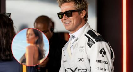 Brad Pitt presume a su joven novia de ascendencia hispana en la Formula 1 | FOTOS