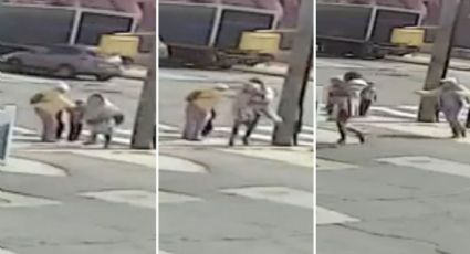 ¡Escalofriante! Indigente intenta secuestrar a NIÑA mientras caminaba con su abuelita: VIDEO