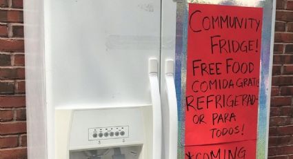 Refrigeradores comunitarios, la red de apoyo que da comida gratis a indocumentados en EU