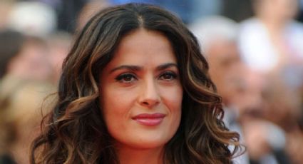 Salma Hayek sube a trampolín y hace piruetas para dar una lección a hijos