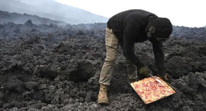 ¡Pizza VOLCÁNICA! Hombre en Guatemala cocina sobre volcán ACTIVO: FOTO y VIDEO