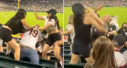 Mujeres arman pelea CAMPAL en pleno juego de béisbol: VIDEO VIRAL