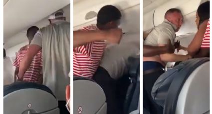 ¡No se peleen! Pasajeros se agarran a puñetazos en pleno vuelo, todo por un asiento: VIDEO VIRAL