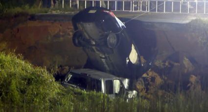 Socavón en Mississippi: huracán abrió la tierra y se 'tragó' siete autos; hay varios MUERTOS