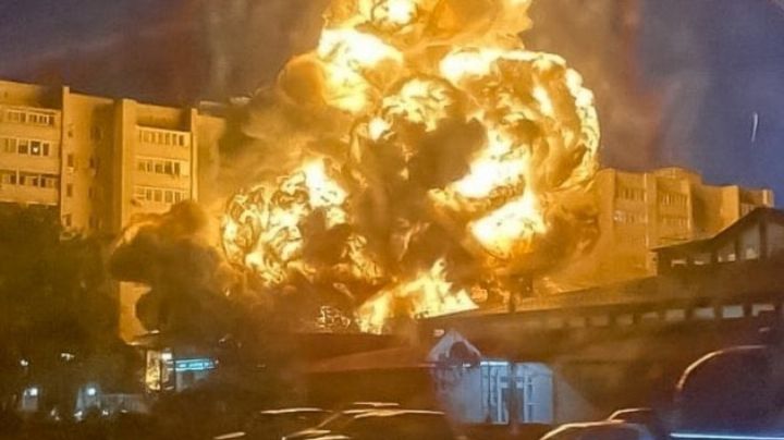 Bombardero ruso se estrella por accidente en zona residencial de Yeysk