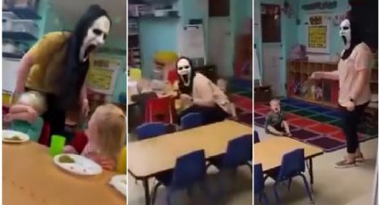 Maestros aterrorizan a niños con máscaras de 'Scream' y desatan la indignación en redes: "Enfermo y sádico" | VIDEO