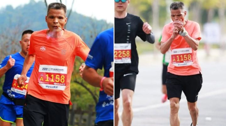 Conoce al 'tío Chen', el increíble hombre chino que corre maratones sin dejar de fumar
