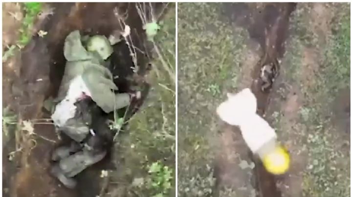 Soldado sobrevive milagrosamente a dos granadas lanzadas desde dron ucraniano | Video
