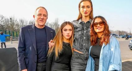 Salma Hayek da lección de humildad a su hija Valentina y su hijastra Mathilde Pinault en Navidad