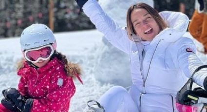 ¿Y los ojos? Adamari López construye CURIOSO muñeco de nieve junto a Alaïa: VIDEO