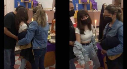 ¿El psicólogo no funcionó? Padres llevan a la iglesia su hija para jurar que no hablará con su exnovio: VIDEO