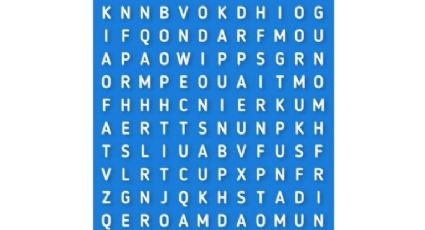 Acertijo visual DIFÍCIL: ¿Lograrás encontrar la ÚNICA palabra oculta en esta sopa de letras?