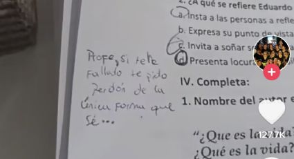 ¡Creativo! Alumno falla en examen y pide perdón a su maestro con canción de Chayanne: VIDEO VIRAL