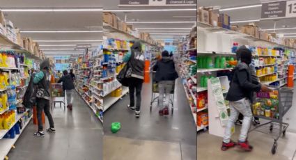 VIDEO: Hombres entran a tienda cerca del Capitolio para robar detergente, ¿mucha ropa que lavar?