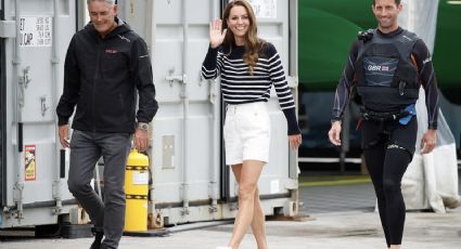 Kate Middleton causa furor con su look al asistir a carrera de catamaranes en la ciudad de Plymouth