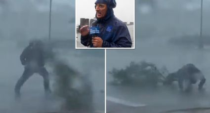 La fuerza de Ian: El meteorólogo Jim Cantore fue víctima de los fuertes vientos del huracán VIDEO