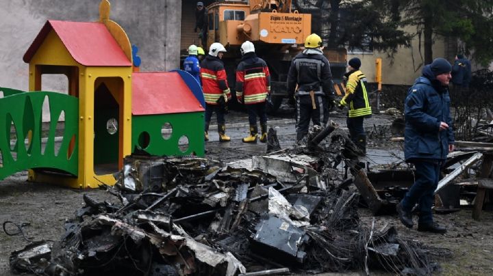 Muere ministro del Interior de Ucrania tras estrellarse helicóptero cerca de una guardería en Kiev