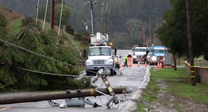 Tormenta en California deja a más de 190 mil personas sin electricidad y dos muertos