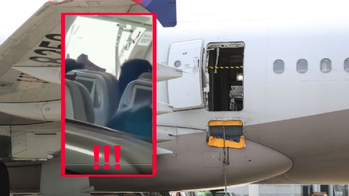 Un pasajero abre la puerta de un avión en pleno vuelo; VIDEO se vuelve VIRAL