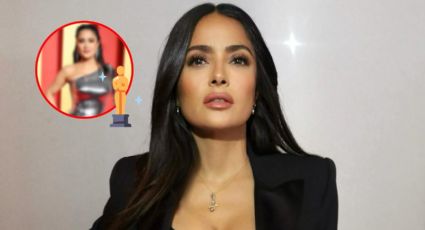 Salma Hayek roba suspiros en entallado y LUJOSO vestido plateado Gucci | FOTOS